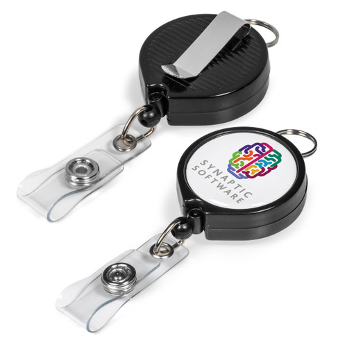 Black Klasp Badge Reel by Azulwear Cape Town SA
