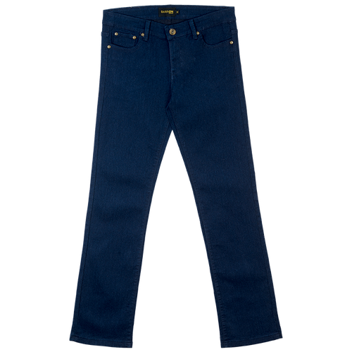 Indigo Men's Urban Stretch Jeans available in Black (12 Oz) and Indigo (11 Oz), designed for durable corporate casual uniforms and smart everyday men's trousers across South Africa.