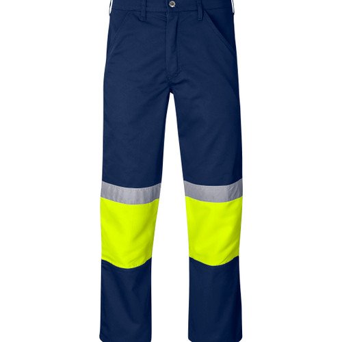 Traffic Premium Two-Tone Hi-Viz Reflective Pants - Yellow Tape, Azulwear Safety Workwear