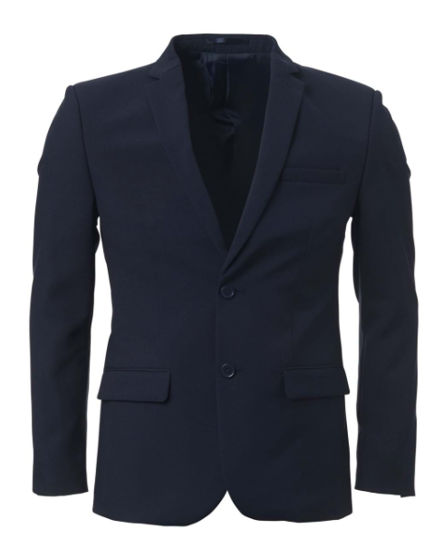 Navy Blue Mens Marco Fashion Fit Jacket, premium formal wear by Azulwear, offering the best executive uniform style in Gauteng.