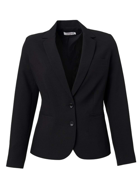 Black Cara Slim Fit Jacket, high-quality formal wear by Azulwear, providing the best executive uniform style in South Africa.