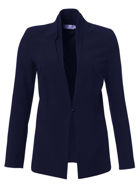 Navy Blue Juliet Ladies Formal Jacket, premium formal wear by Azulwear, offering the best executive uniform style in Gauteng.