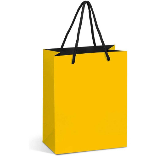 Omega Mini Paper Gift Bag - Yellow, Azulwear Corporate Gifting, Cape Town South Africa