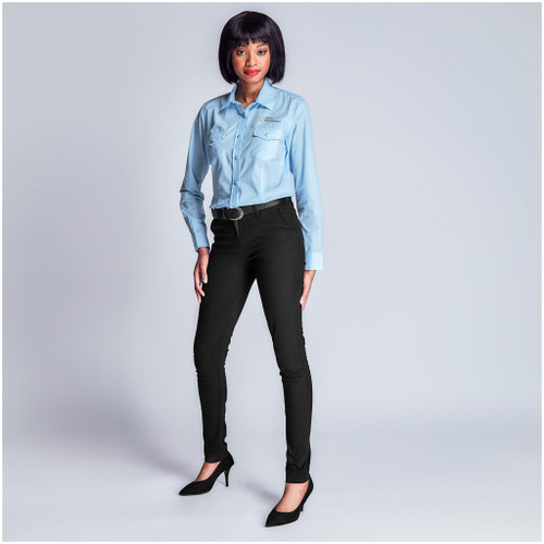 Ladies Black Superb Stretch Chino Pants by Azulwear Safari Wear Cape Town South Africa