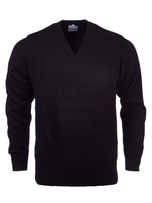 Mens Deluxe L/S Pullover - Black, Azulwear Corporate Clothing