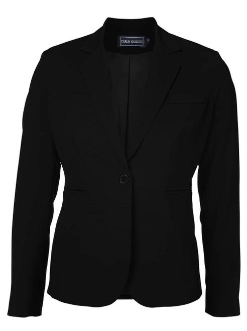 Black Justine 599 Tailored Fit Jacket, high-quality corporate clothing by Azulwear, providing the best smart-casual design in South Africa