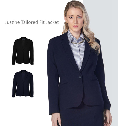 Justine Tailored Fit Jacket Full View, Formal Wear by Azulwear South Africa Justine Tailored Fit Jacket Full View, Formal Wear by Azulwear South Africa
