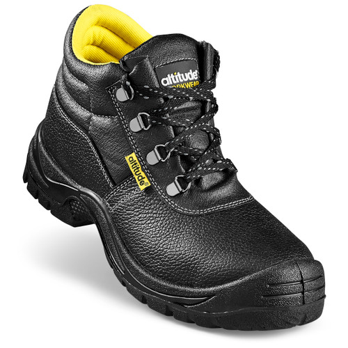 Mega Safety Boot Steel Toe Cap - Black, Azulwear Safety Footwear