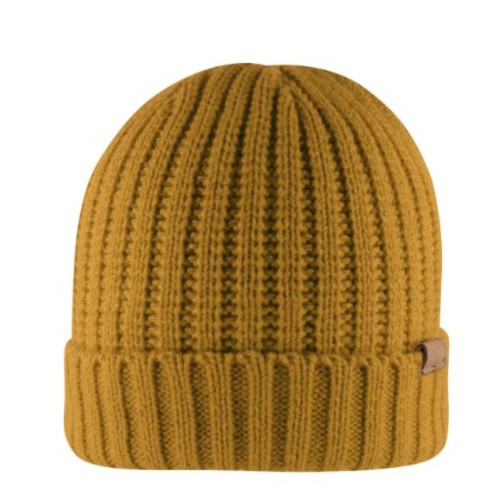 Rib Knitted Cuffed Beanie Mustard by Azulwear Cape Town, South Africa