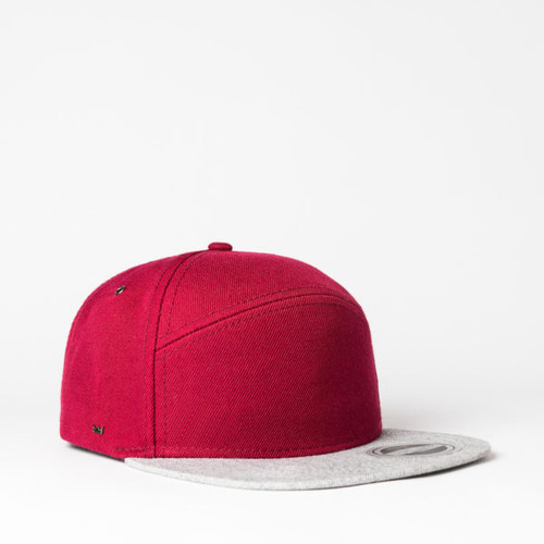 Burgundy versatile everyday 6 panel corporate cap with high-quality custom branding, nationwide stock orders by Azulwear South Africa.