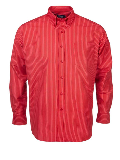 Red Men's Oxford Shirt by Azulwear offers a crisp, professional look. This premium corporate garment pairs perfectly with high-definition custom logo embroidery for South African businesses.