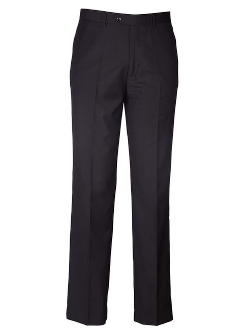 Ryan Flat front Trouser - Black, Azulwear Corporate Clothing