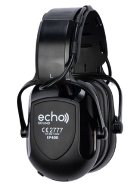 Electric Ear Defenders with Bluetooth, Side View, Safety PPE by Azulwear South Africa