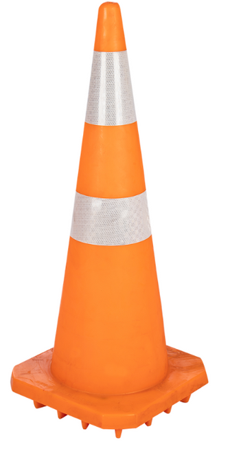 Traffic Cones PVC with reflective Tape - 450mm, Azulwear Road Safety Traffic Cones PVC with reflective Tape - 450mm, Azulwear Road Safety