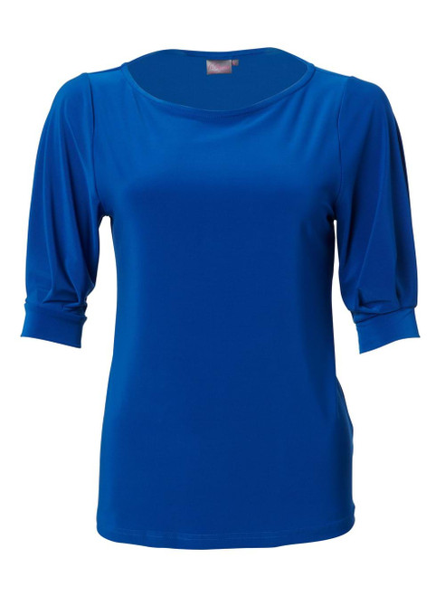 Leah K232 3/4 Sleeve Blouse - Royal Blue, Azulwear Corporate Clothing