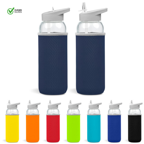 Kooshty Sipper Neo Glass Water Bottle 850ml by Azulwear Promotional Gifts Branding South Africa