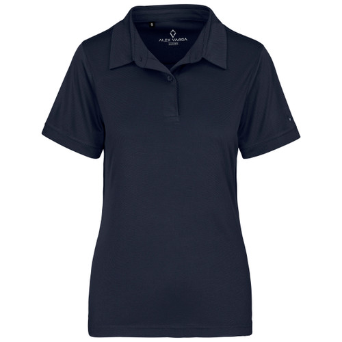 Ladies Navy Alex Varga Callidora Golf Shirt Ladies by Azulwear Corporate Golf Shirts Cape Town