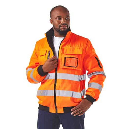 Dromex Storm Apollo Jacket in Orange, Freezer Wear by Azulwear South Africa