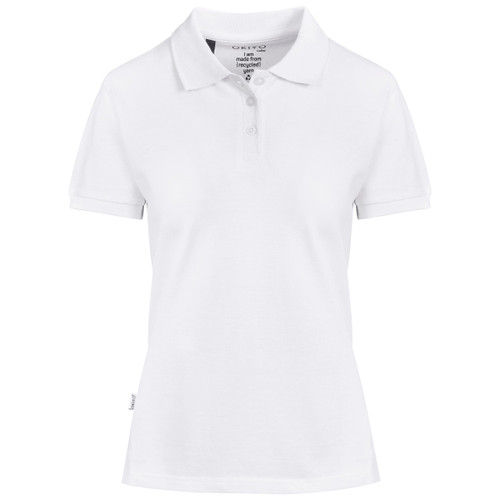 White Ladies Okiyo Recycled Golf Shirt by Azulwear Cape Town, South Africa