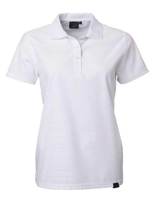 White Rolando Ladies Origin Golf Shirt, durable corporate clothing by Azulwear, delivering the best promotional wear with custom branding in South Africa.