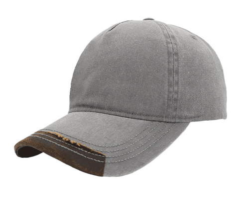 Max Wash 5 Panel Cap -Grey/Brown by Azulwear Cape Town, South Africa