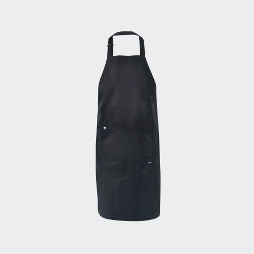 Classic Black Finley Full-Length Apron, high-quality chef wear by Azulwear, providing the best hospitality clothing with custom branding in South Africa.