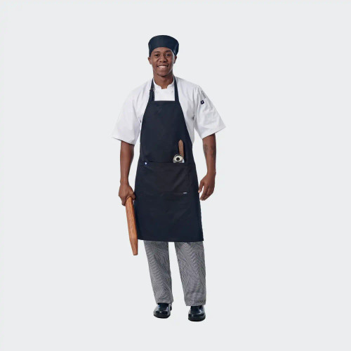Finley Black Full-Length Apron
