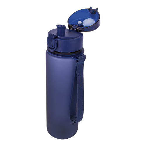 Blue 600ml Frosted Cylinder Water Bottle  by Azulwear Promotional Gifts Branding South Africa