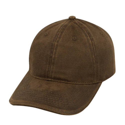 Dual Tone Oil Skin 6 Panel Cap - Brown, Azulwear Headwear