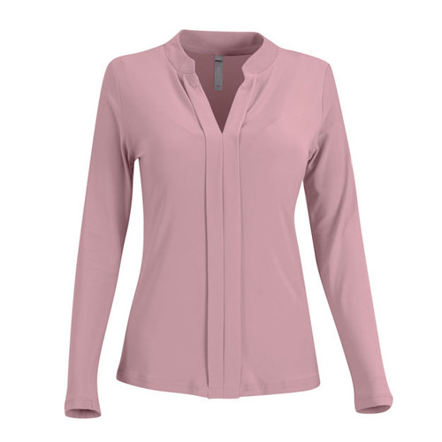 Emma Blouse Long Sleeve - Dusty Pink, Azulwear Corporate Clothing