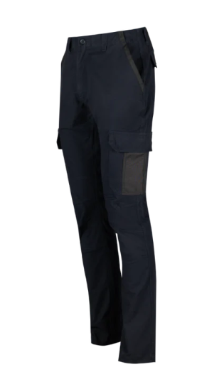 Everest Cotton Stretch Trouser - Navy, Azulwear Safety Workwear