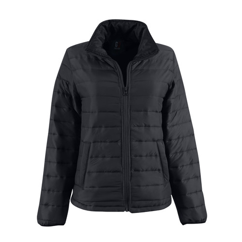 Ladies Peak Puffer Jacket - Black, Azulwear Corporate Wear