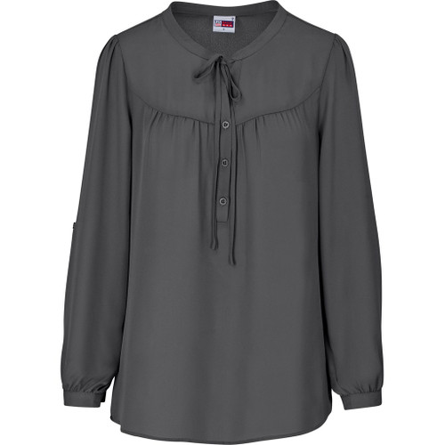Candice Blouse Long Sleeve - Grey, Azulwear Corporate Clothing