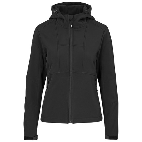 Ladies Black Nexus Softshell Jacket by Azulwear Corporate Wear Cape Town, South Africa