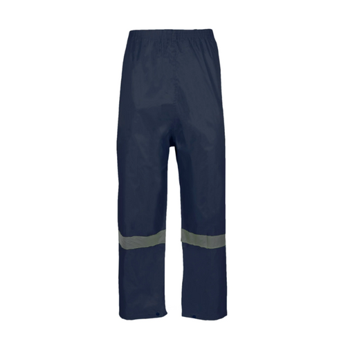 Rebel AquaSkin Rubberised Hi Viz Navy Reflective Rainsuit - Front View - Azulwear South Africa