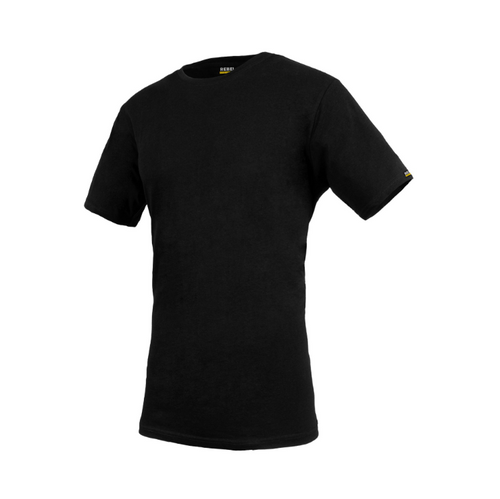 REBEL Work Wear T-Shirt Black - Front View