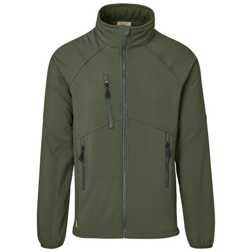 Mens Olive  Midlands Softshell Jacket by Azulwear Safari Outdoor Wear South Africa