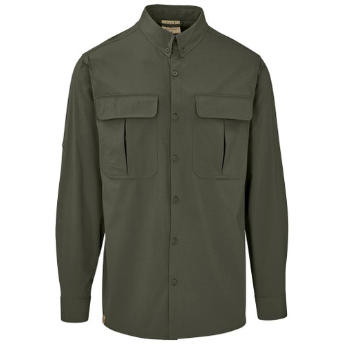 Olive Mens Long Sleeve Amatola Shirt by Azulwear Safari Outdoor Wear  South Africa