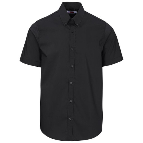 Mens Short Sleeve Sheffield Stretch Shirt - Black, Azulwear Corporate Wear  South Africa