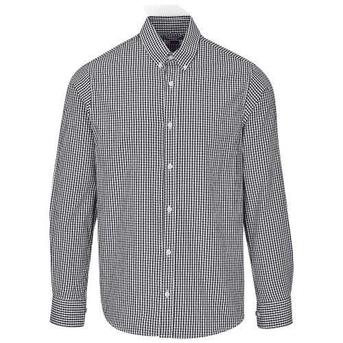 Charcoal Check Mens Long Sleeve Ashford Shirt, durable corporate clothing by Azulwear, delivering the best professional look in Paarl.