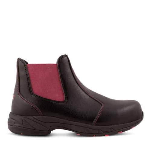 REBEL Thuli Chelsea Safety Boot - Black/Pink, Azulwear Safety Footwear