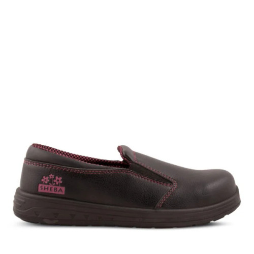 REBEL Kito Slip-on Safety Shoe - Black/Pink, Azulwear South Africa REBEL Kito Slip-on Safety Shoe - Black/Pink, Azulwear South Africa