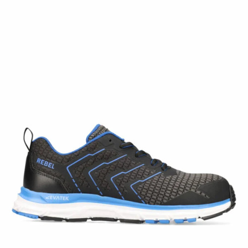Black and Blue REBEL Unisex Light Industrial 2.0 Shoe by Azulwear Safety Footwear Cape Town, South Africa
