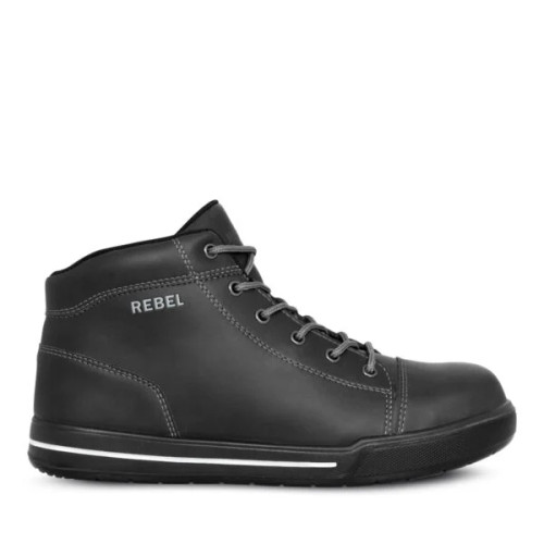 Black REBEL Hi Top Bootby Azulwear Safety Footwear Cape Town, South Africa