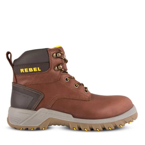 REBEL Havoc Boot - Brown, Azulwear Safety Footwear