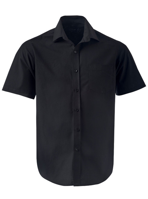 Mens Ellis K255 S/S Shirt - Black, Azulwear Corporate Clothing Mens Ellis K255 S/S Shirt - Black, Azulwear Corporate Clothing