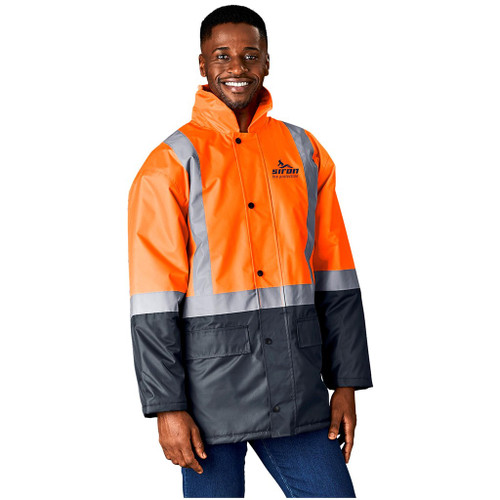 Hazard Padded Two-Tone Hi-Viz Reflective Jacket, by Azulwear South Africa