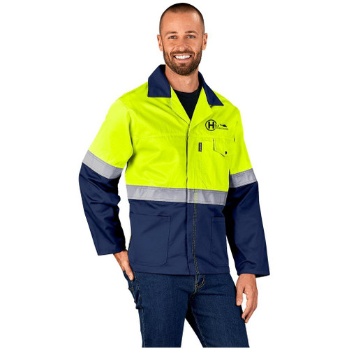 Traffic Premium Two-Tone Hi-Viz Reflective Jacket, Azulwear Reflective Workwear Traffic Premium Two-Tone Hi-Viz Reflective Jacket, Azulwear Reflective Workwear