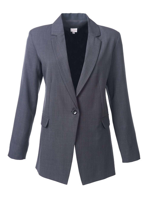 Logan Long Length Jacket - Charcoal, Formal Wear by Azulwear South Africa