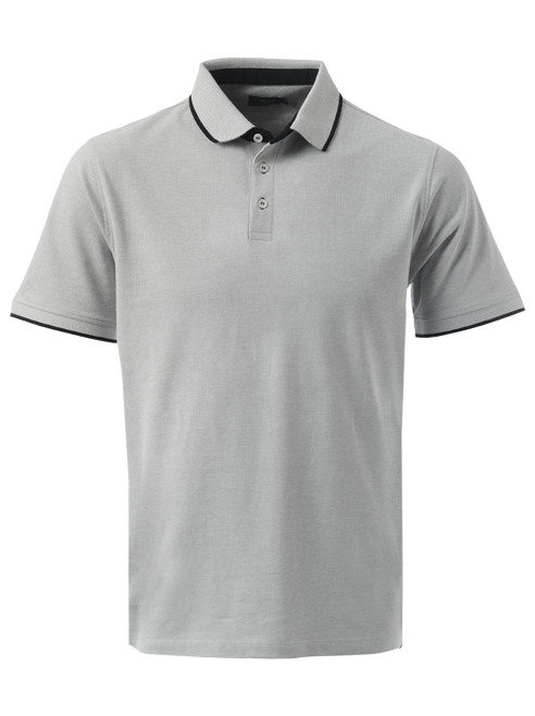 Emerson Unisex Pique Golfer - Grey Melange, Azuwear Golf Shirts Emerson Unisex Pique Golfer - Grey Melange, Azuwear Golf Shirts